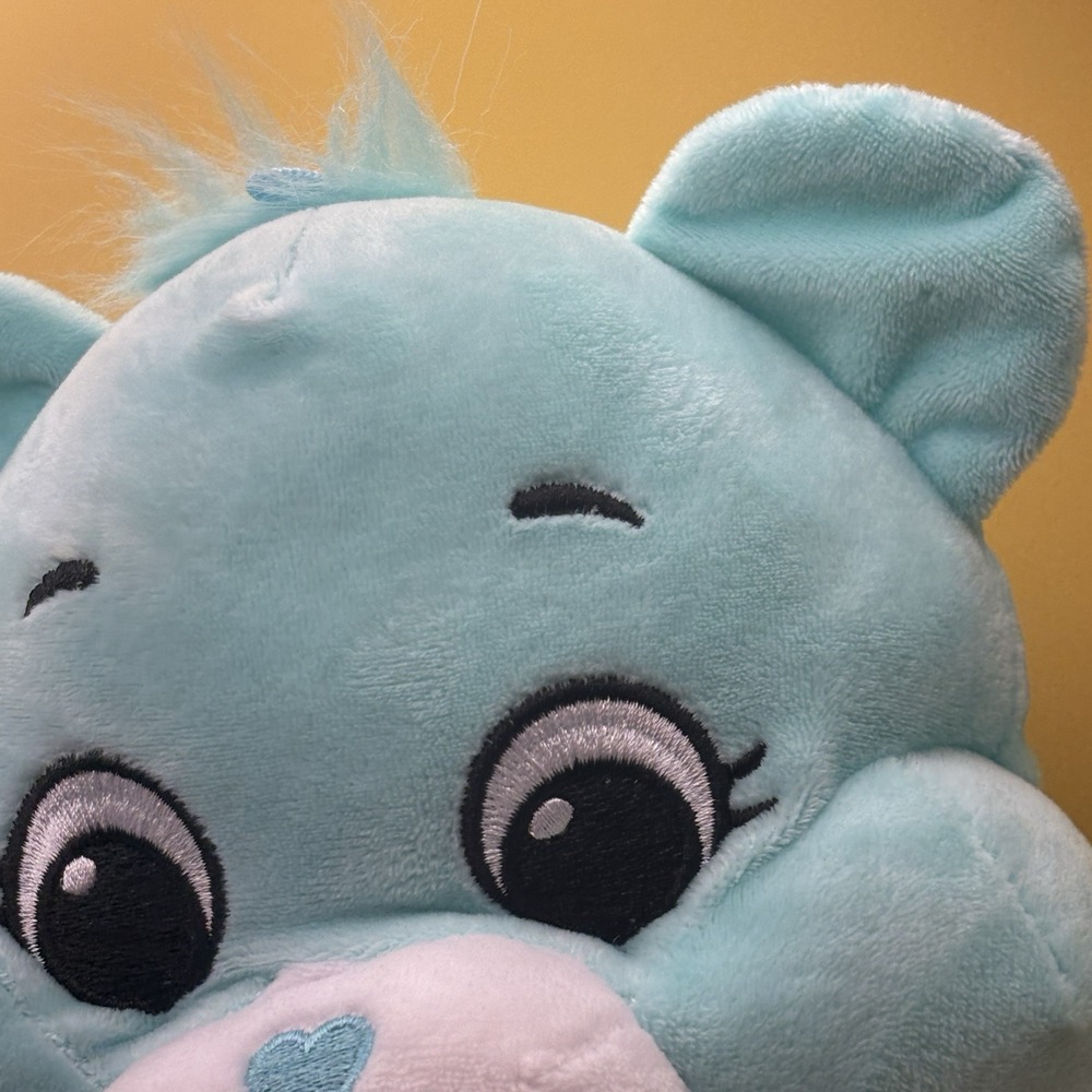 Care Bears Plush Stuffed Toy Wish Bear 14" Teal Soft Huggable Gift For Kids - Picture 5 of 10